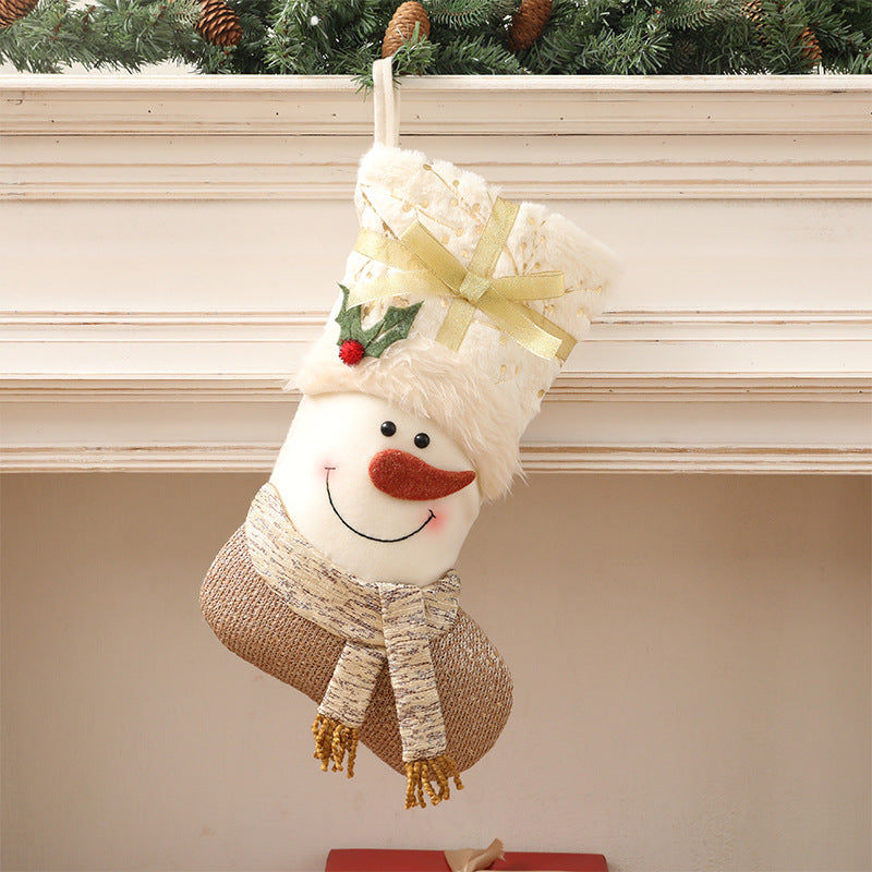 Charming Nordic Elegance: Snowman and Santa Christmas Socks Collection