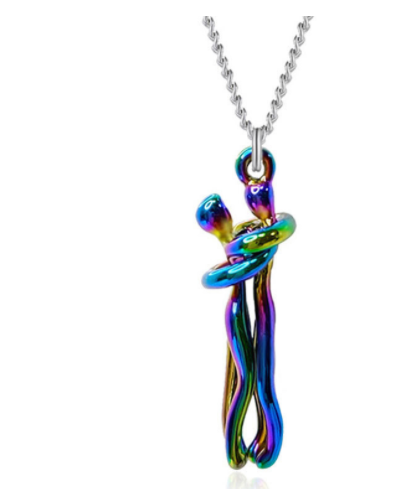 Affection Elegance Duo Necklace - Romantic Unisex Clavicle Chain for Couples
