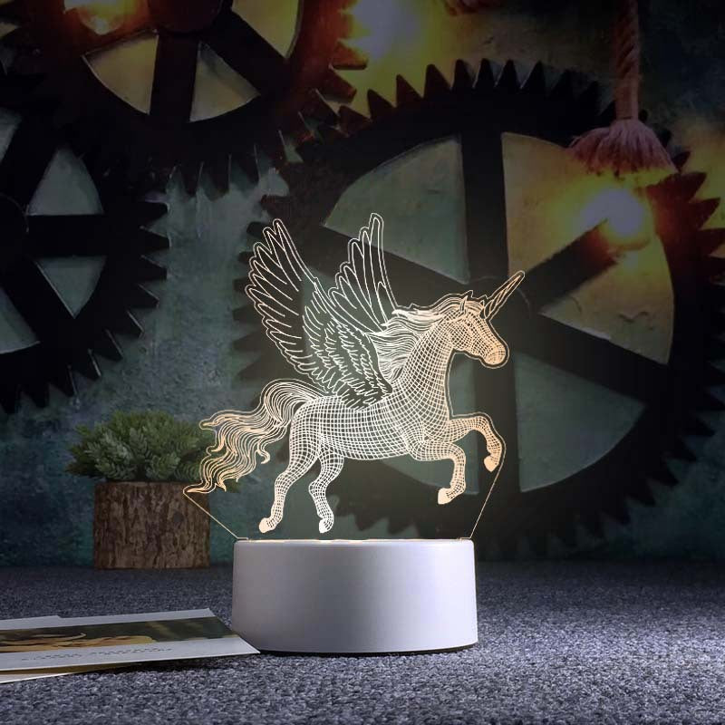 Valentine's Day 3D Night Light Acrylic USB Lamp