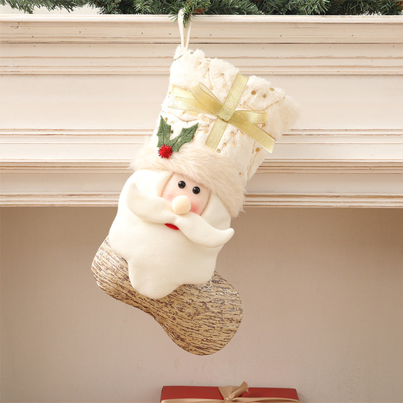 Charming Nordic Elegance: Snowman and Santa Christmas Socks Collection