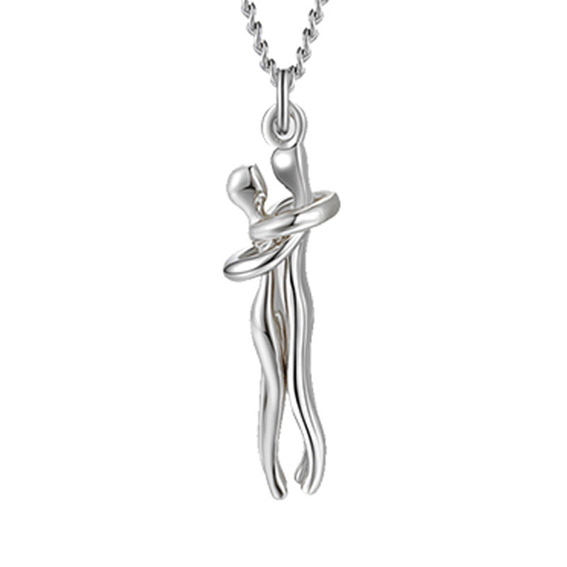 Affection Elegance Duo Necklace - Romantic Unisex Clavicle Chain for Couples