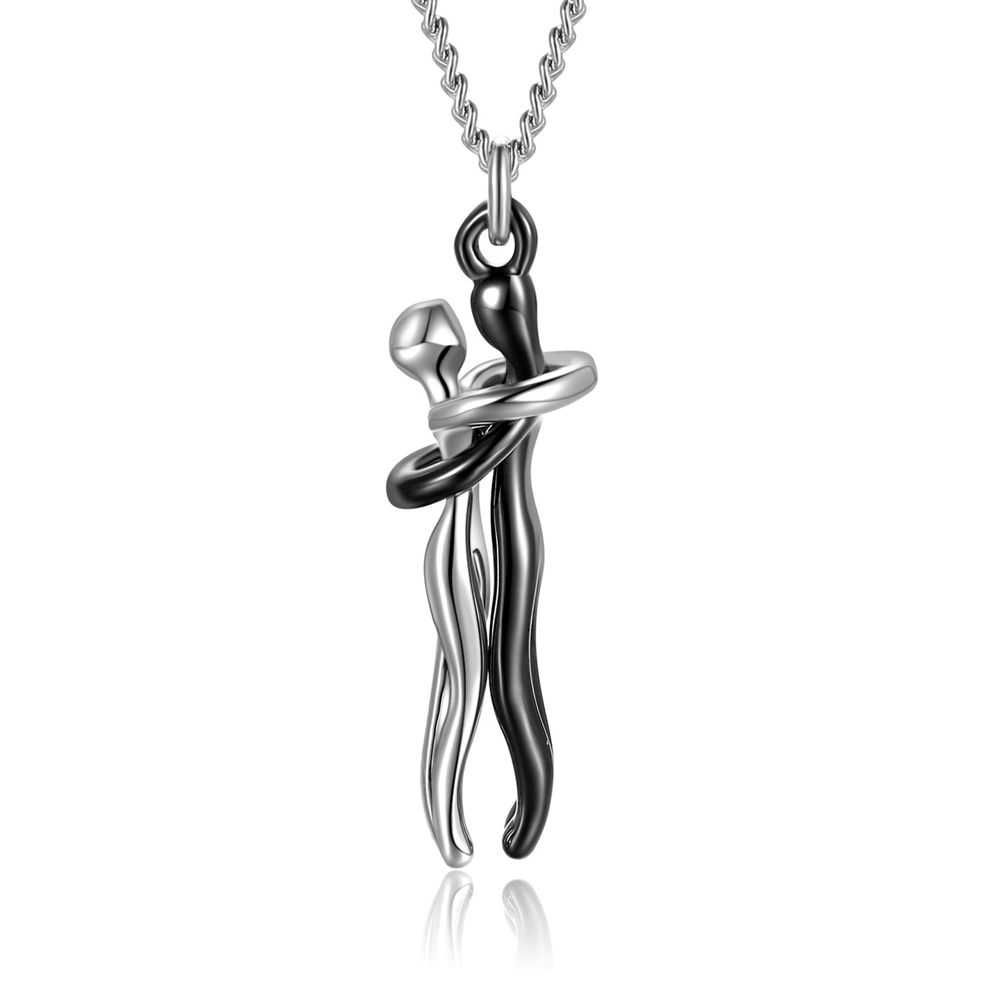 Affection Elegance Duo Necklace - Romantic Unisex Clavicle Chain for Couples