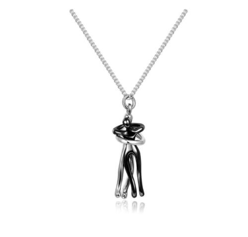 Affection Elegance Duo Necklace - Romantic Unisex Clavicle Chain for Couples