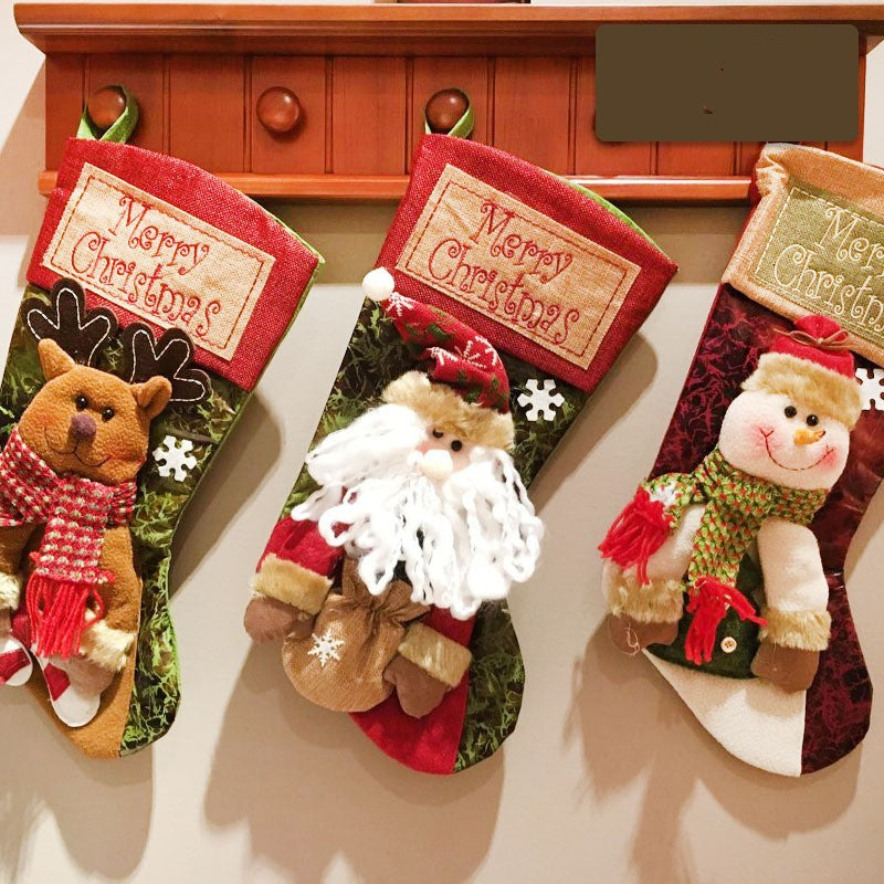 Christmas Elegance Embellishment: Premium Stocking Decor and Gift Collection
