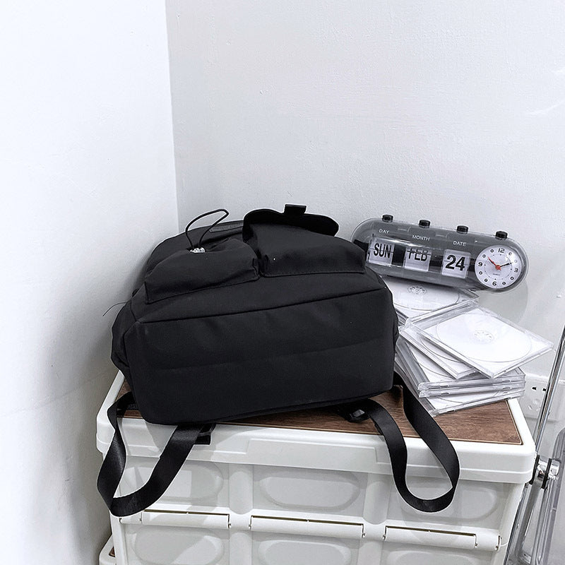 Nylon Waterproof Backpack School Bag Junior High School Student