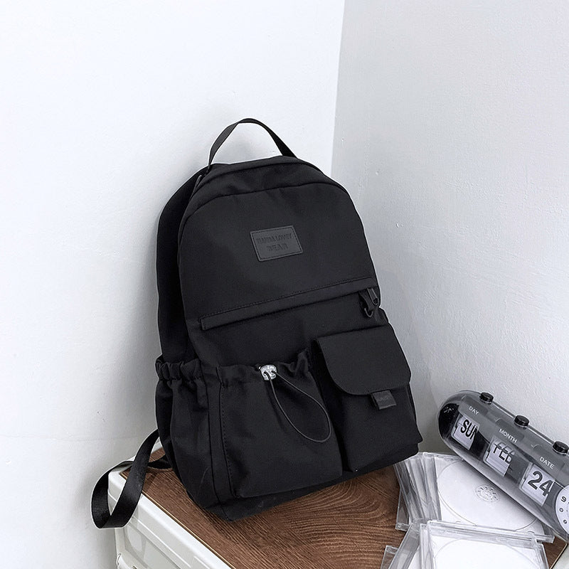 Nylon Waterproof Backpack School Bag Junior High School Student