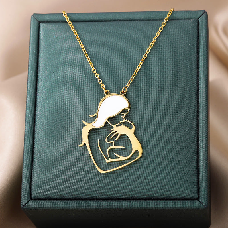 Mother's Day Pendant Stainless Steel Necklace