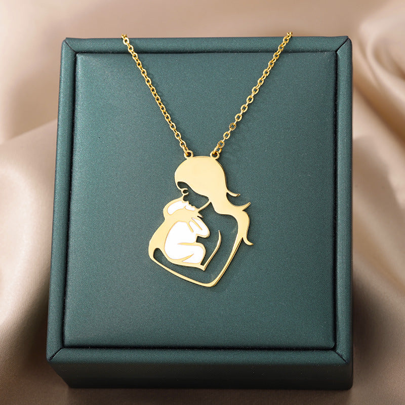 Mother's Day Pendant Stainless Steel Necklace