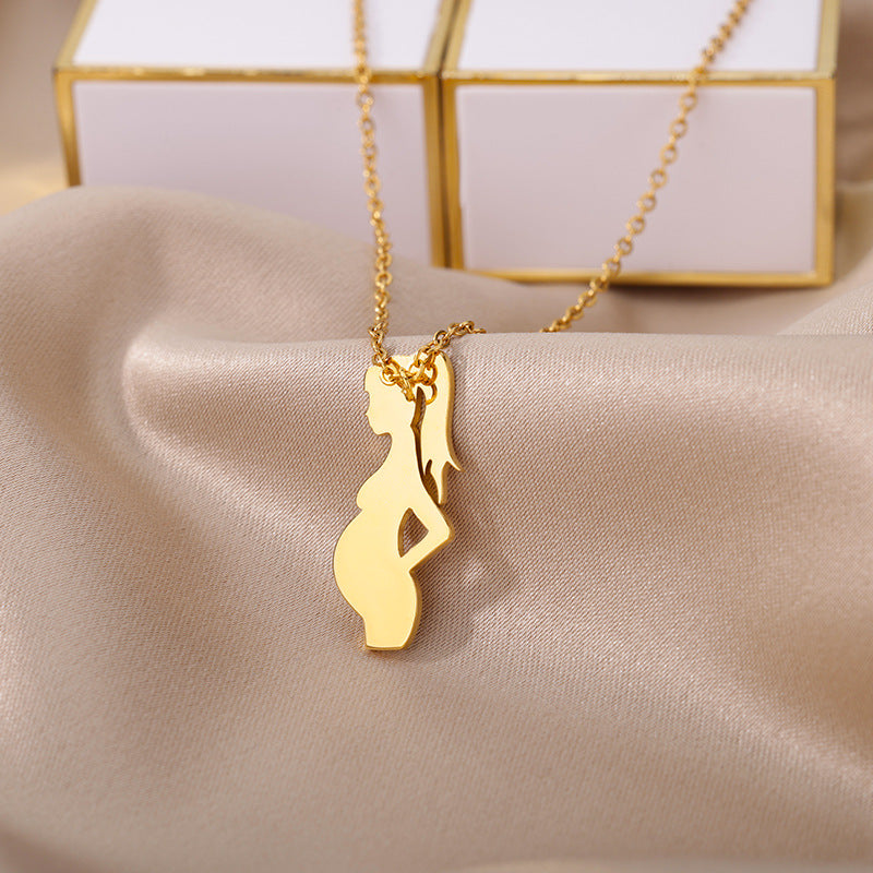 Mother's Day Pendant Stainless Steel Necklace