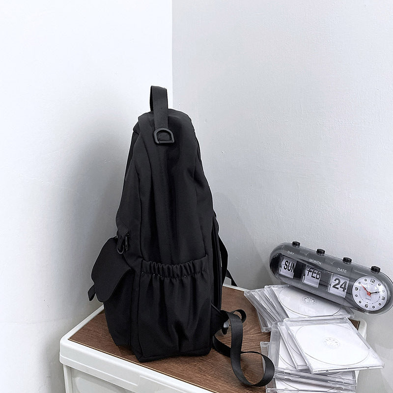Nylon Waterproof Backpack School Bag Junior High School Student