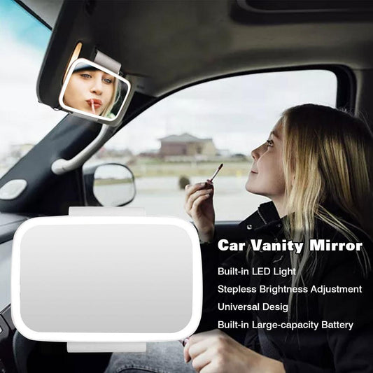 In-Car LED Make-Up Mirror, Suitable for All Cars FINDOPIA