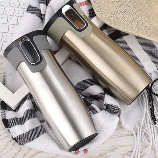 Vacuum Insulated Stainless Steel Travel Mugs Water Flask Thermal Tea Bottle FINDOPIA