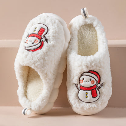 Snowy SnuggleSlips: Cozy Winter Home Slippers with Plush Soles