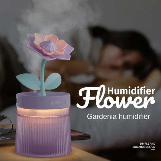 USB Flower-Shaped Mini Humidifier for Home, Bedroom, Office, and Desktop FINDOPIA