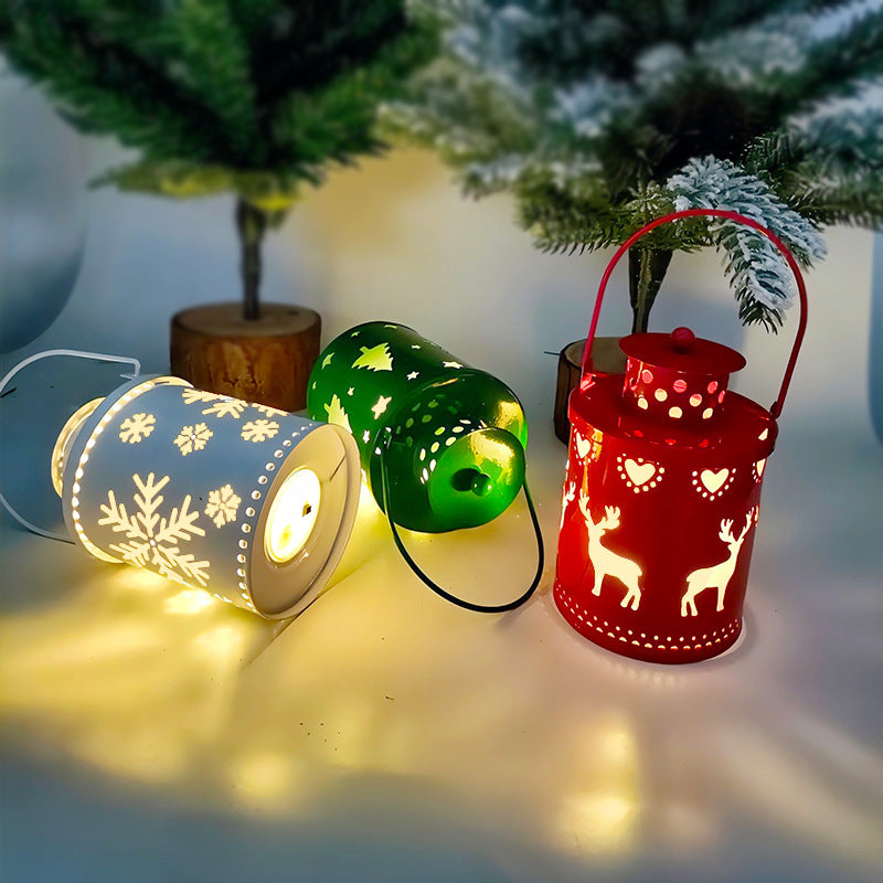 Noel Mum Işıkları, İskandinav Tatili LED Fenerler: Yaratıcı Noel Dekorasyonu