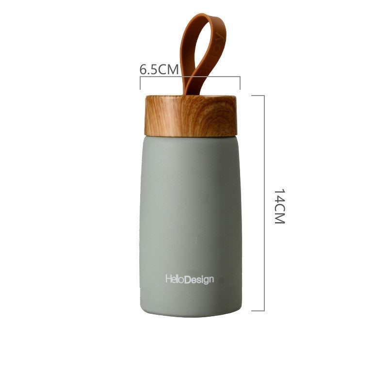 Bambou and Stainless Steel Coffee Flask, Mug 9.5 oz