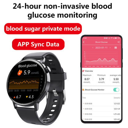 F67S Third Generation Smart Watch with Bluetooth Call - Blood Glucose,Blood Oxygen,Heart Rate Tracking