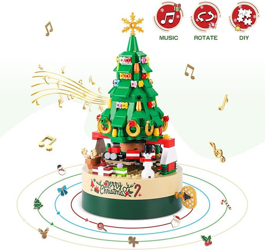 Christmas Tree Blocks Spin Music Box Blocks FINDOPIA