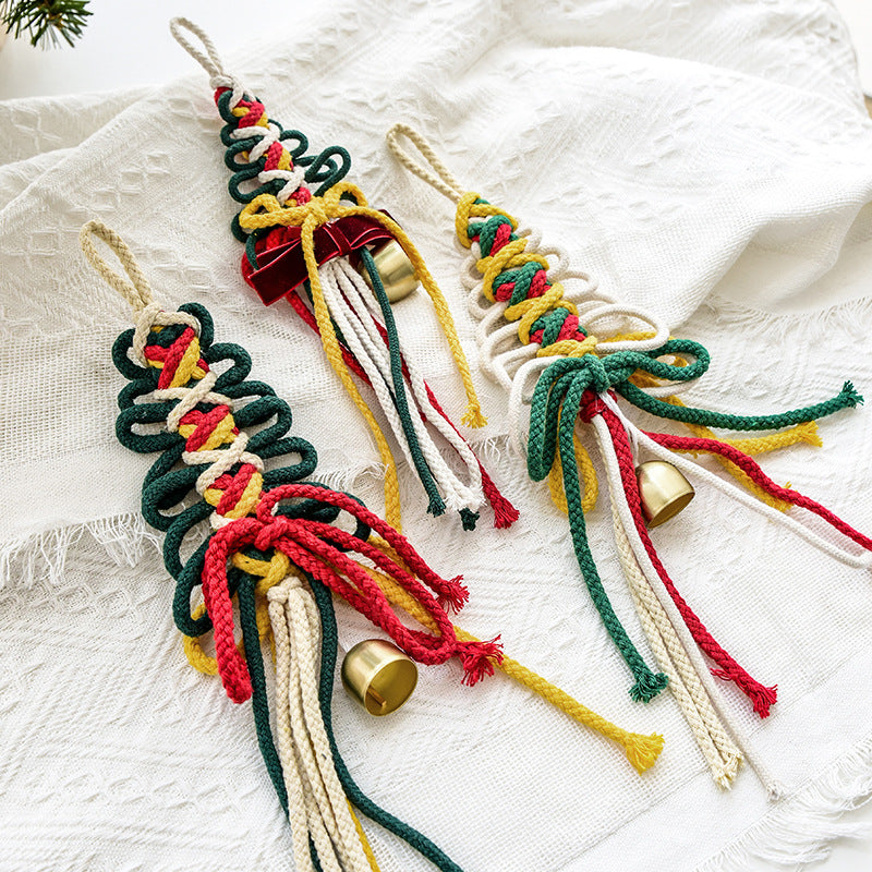 Christmas Decorations Colorful Cotton String Bow