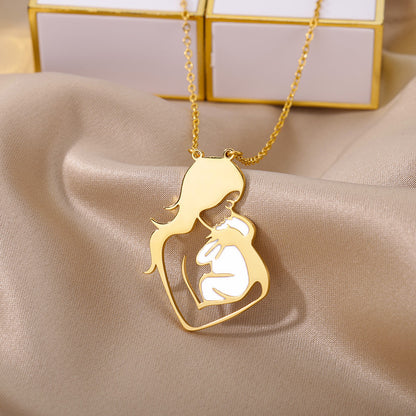 Mother's Day Pendant Stainless Steel Necklace