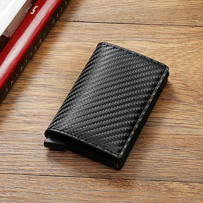 RFID Carbon Fiber Men Women Wallet Aluminum Alloy