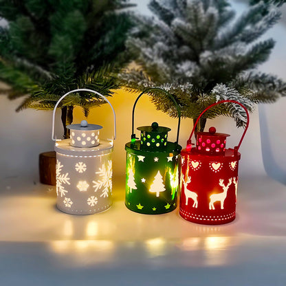 Noel Mum Işıkları, İskandinav Tatili LED Fenerler: Yaratıcı Noel Dekorasyonu