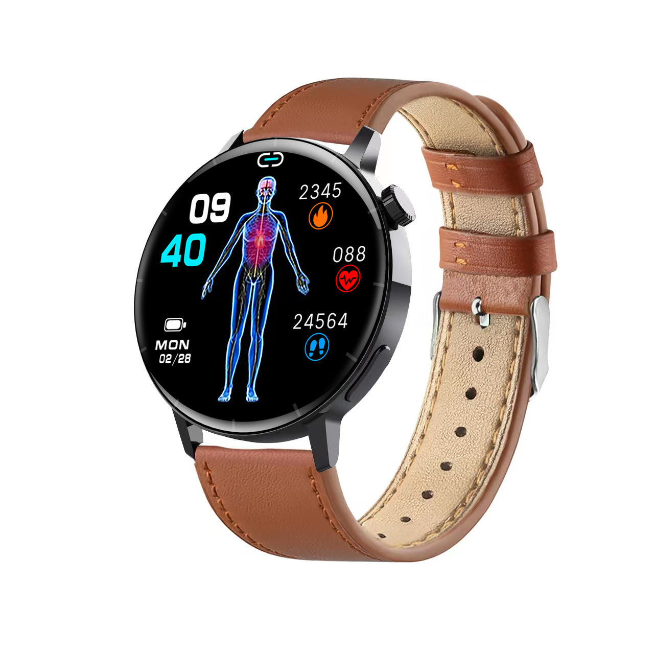 F67S Third Generation Smart Watch with Bluetooth Call - Blood Glucose,Blood Oxygen,Heart Rate Tracking