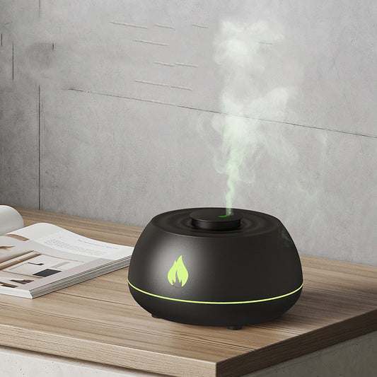 Flame Humidifier USB 130ml Aromatherapy and Colorful Light Humidifier FINDOPIA