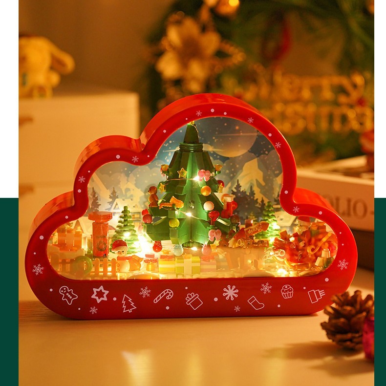 Christmas LED Cloud Night Lamp – Handmade Decorative Table Light & Unique Gift