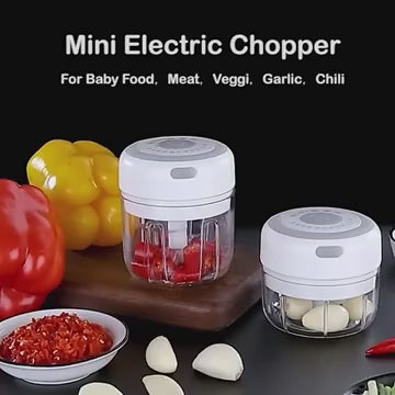 Mini Electric Kitchen Gadget: USB Garlic Chopper & Vegetable Crusher FINDOPIA